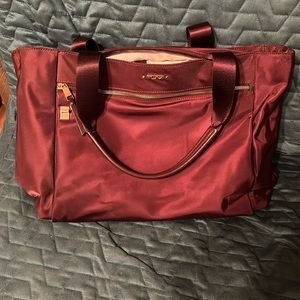 EUC Tumi Mauren Tote - Maroon/Burgundy color